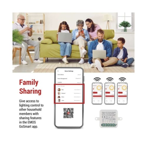 Модуль управління розумним будинком EMOS H5108 ZigBee 3.0 2-Channel Dimmer (H5108)