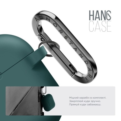 Чохол для навушників Armorstandart Hang Case For Apple AirPods Pro 3 Dark Green (ARM88272)