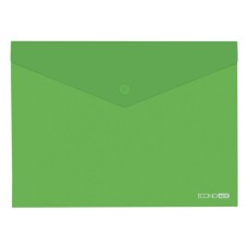 Папка - конверт Economix В5 180 мкм прозора, фактура "глянець", зелена (E31302-04)