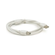 Кабель для принтера USB 2.0 AM/BM 0.8m ferrite white Voltronic (YT-AM/BM-0.8W)
