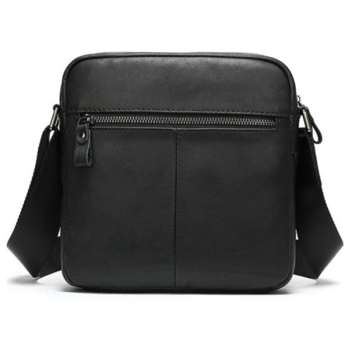 Сумка Vintage Через плече зі шкіри Чорна (20034)