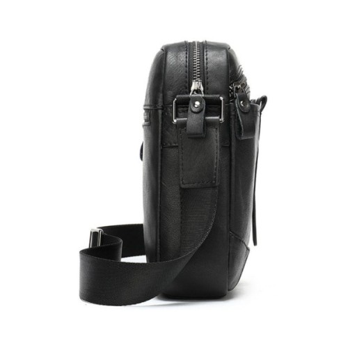 Сумка Vintage Через плече зі шкіри Чорна (20034)