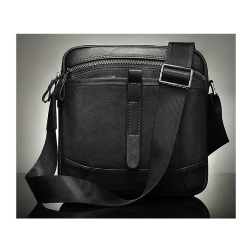 Сумка Vintage Через плече зі шкіри Чорна (20034)