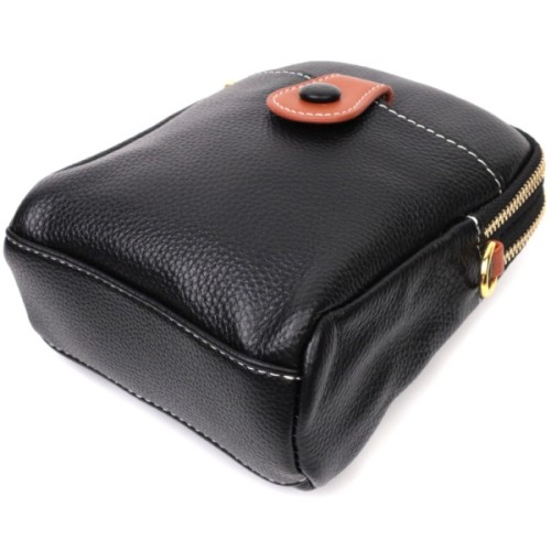 Сумка Vintage З натуральної шкіри Чорна (22269)