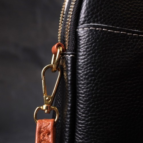 Сумка Vintage З натуральної шкіри Чорна (22269)