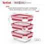 Харчовий контейнер Tefal Master Seal, Набір 3шт., скло, прозорий (N1051110)