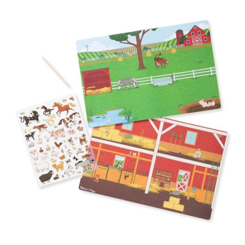 Набір для творчості Melissa&Doug Перевідні наліпки Ферма (MD9531)