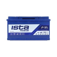 Акумулятор автомобільний ISTA Premium 100Ah 870A R+ (L5)