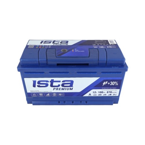 Акумулятор автомобільний ISTA Premium 100Ah 870A R+ (L5)