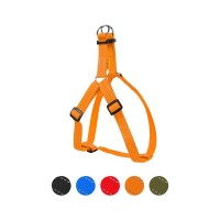 Шлея для собак Dog Extreme з нейлону регульована Ш 25 мм В:60-90 см помаранчева (06684)