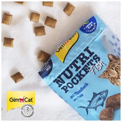Ласощі для котів GimCat Nutri Pockets Fish Тунець 60 г (4002064419633)
