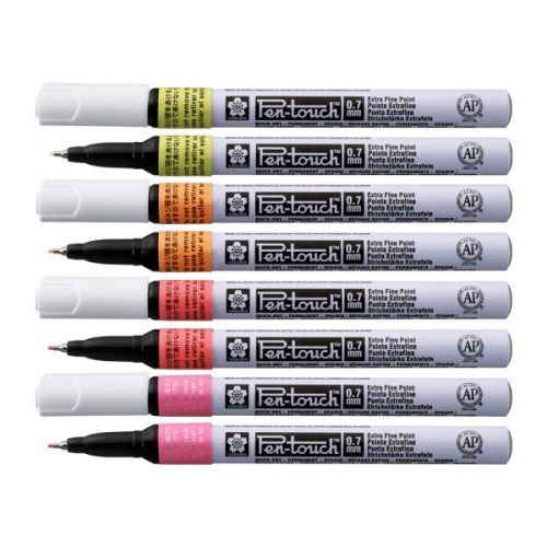 Маркер Sakura Pen-Touch Жовтий, флуоресцентний, тонкий (EXTRA FINE) 0.7мм (084511322653)