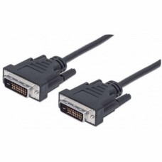 Кабель мультимедійний DVI M to DVI M 1.8m 24+1pin black REAL-EL (EL123500038)