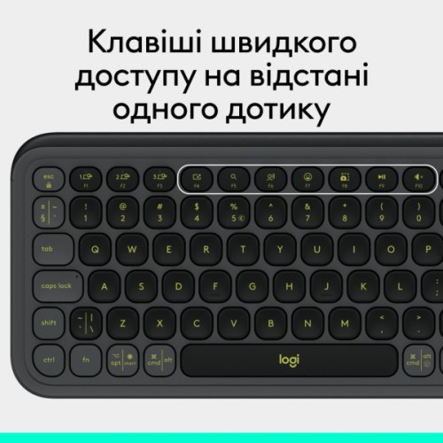 Клавіатура Logitech POP Icon Keys Bluetooth UA Graphite (920-013157)