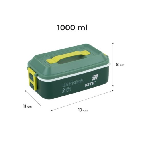 Ланч-бокс Kite 1000 мл зелений (K25-1183-3)