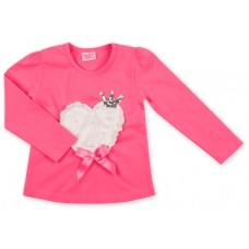 Кофта дитяча Breeze фуксія з сердечком (8095-98G-purple)