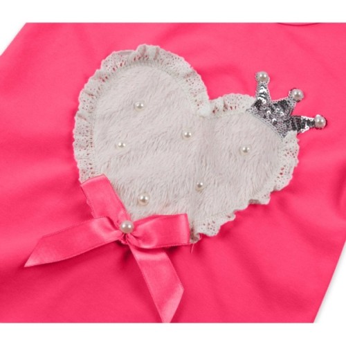 Кофта дитяча Breeze фуксія з сердечком (8095-98G-purple)