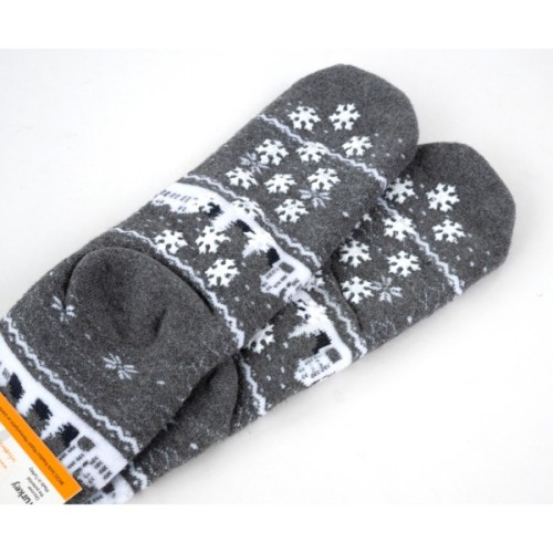 Шкарпетки дитячі Bross махрові новорічні (9899-2-4-gray)