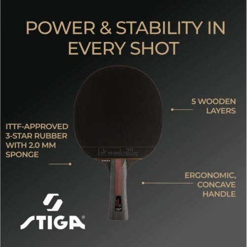Ракетка для настільного тенісу Stiga Ракетка для настільного тенісу Stiga Flexure 5 Star ver.2 FL (1215-1205-3 (931707)