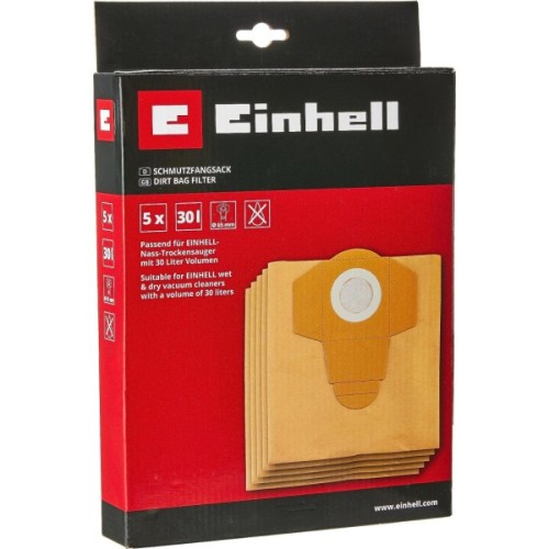 Мішок для пилососу Einhell мешки бумажные, 30л (5 шт) (2351170)