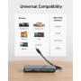 Концентратор USB-C 8-in-1 1xUSB-C PD100W + 1xHDMI + 2xUSB-A + 1xUSB-C 10Gbps + 1xRJ45 + SD black Anker (A83830A2)