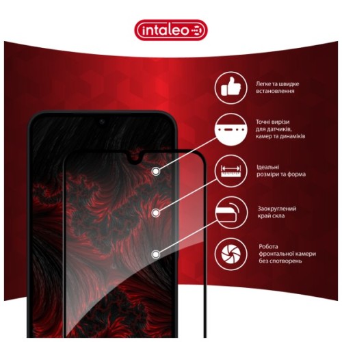 Скло захисне Intaleo Full Glue ESD Samsung Galaxy A18 Black (1283126641145)