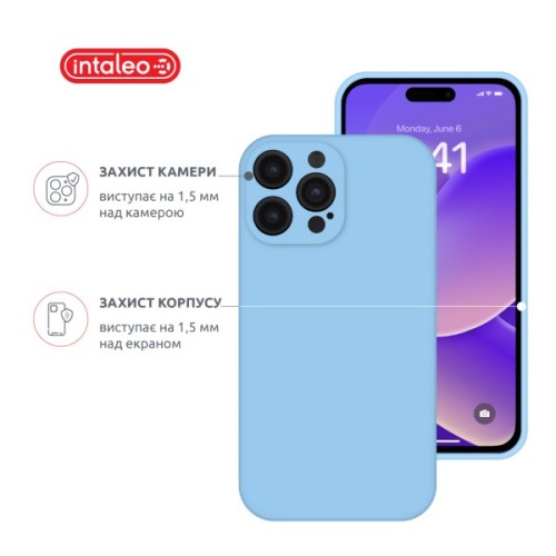 Чохол до мобільного телефона Intaleo SoftShell Apple iPhone 14 Pro Light Blue (1283126557750)