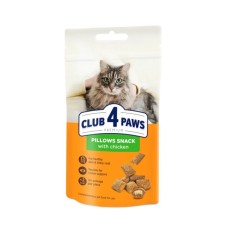 Ласощі для котів Club 4 Paws Подушечки з куркою 60 г (4820269145337)