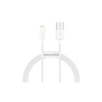 Дата кабель USB 2.0 AM to Lightning 1.5m Superior Fast Charging 2.4A white Baseus (CALYS-B02)
