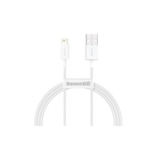 Дата кабель USB 2.0 AM to Lightning 1.5m Superior Fast Charging 2.4A white Baseus (CALYS-B02)