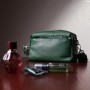 Сумка Vintage Шкіряна жіноча Зелена (22651)