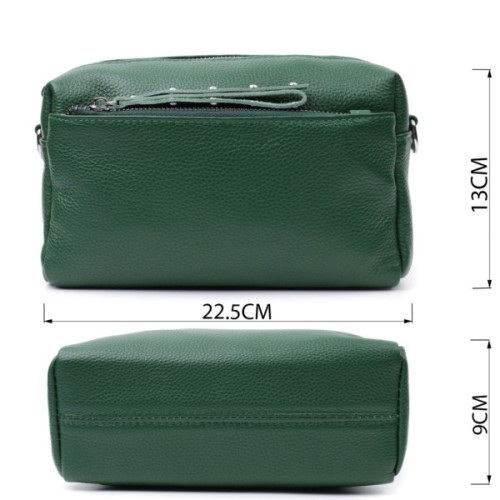 Сумка Vintage Шкіряна жіноча Зелена (22651)