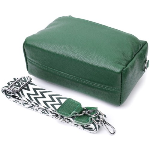 Сумка Vintage Шкіряна жіноча Зелена (22651)