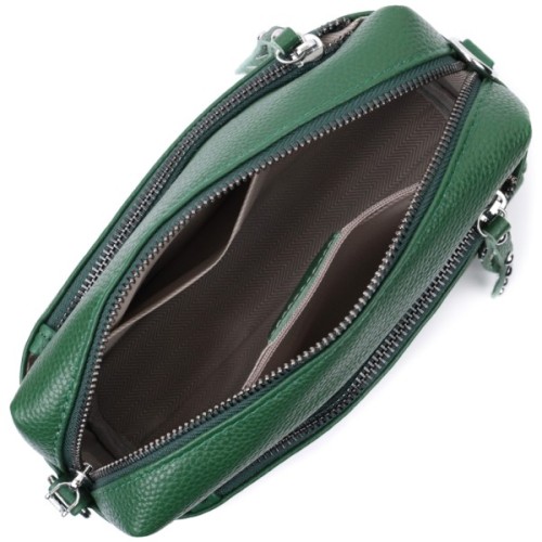 Сумка Vintage Шкіряна жіноча Зелена (22651)