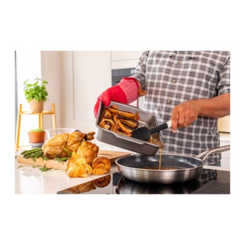 Лопатка кухонна KitchenAid Classic для тіста 30 см білий (KHA030OHPNG)