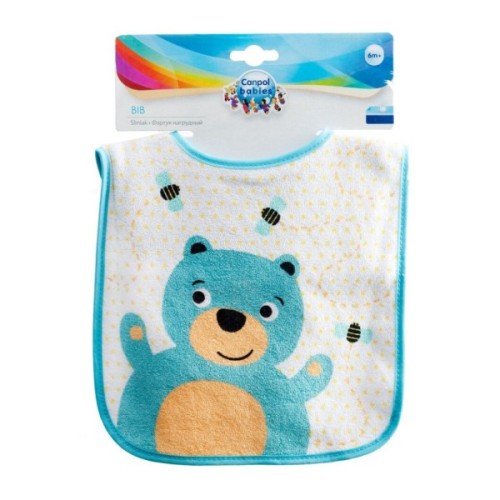 Нагрудничок Canpol babies бавовняний Звірята світло-рожевий (15/104)