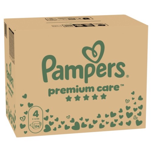 Підгузки Pampers Premium Care Розмір 4 (9-14 кг) 174 шт (8006540855935)