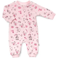 Чоловічок дитячий Tongs велюровий на блискавці (3634-68G-pink)