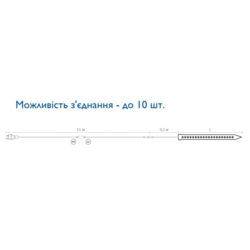 Гірлянда Delux SNOWFALL C 60 LED 1.0 м білий/білий IP44 EN (90009093)