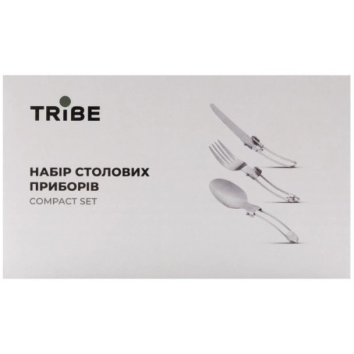 Набір туристичного посуду Tribe Compact Set сталевий (T-FC-0021-metal)