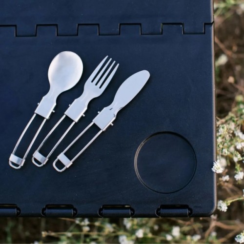 Набір туристичного посуду Tribe Compact Set сталевий (T-FC-0021-metal)