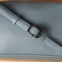 Сумка Vintage З натуральної шкіри Блакитна (22925)