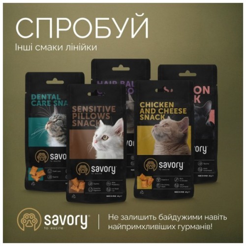 Ласощі для котів Savory Snacks Crunchy Balls кульки з котячою м'ятою 60 г (4820261921335)