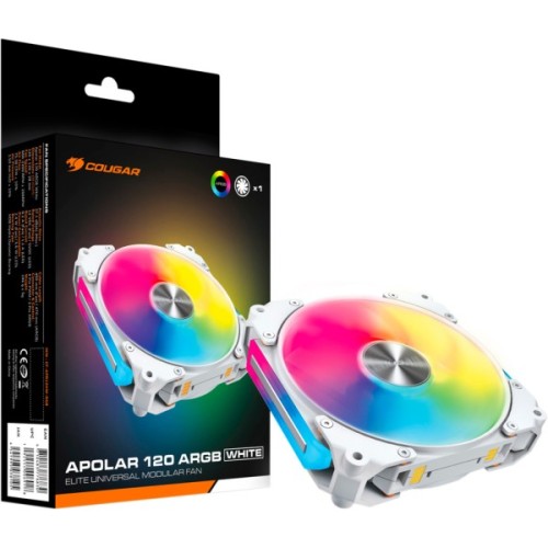 Кулер до корпусу Cougar Apolar 120 ARGB (White)