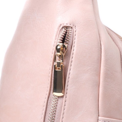 Сумка Vintage Компактна жіноча з однією лямкою через плече з гладкої екошкіри Рожева (22766)