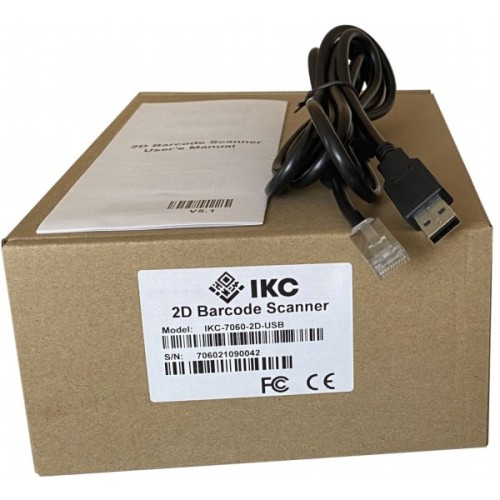 Сканер штрих-коду ІКС 7060/2D USB, BLACK (IKC-7060-2D-USB)
