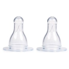 Соска Canpol babies силіконова кругла 3-х позиційна 2 шт. (18/330)