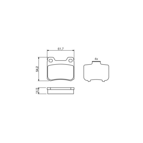 Гальмівні колодки Bosch 0 986 466 871