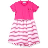 Плаття дитяче Breeze зі спідницею в смужку (8753-80G-fuchsia)