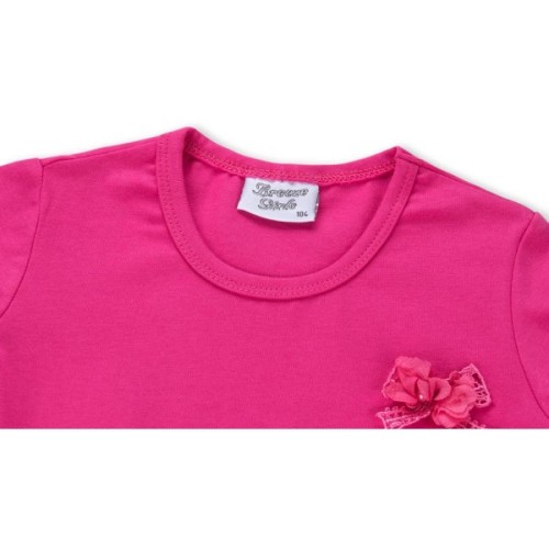 Плаття дитяче Breeze зі спідницею в смужку (8753-80G-fuchsia)